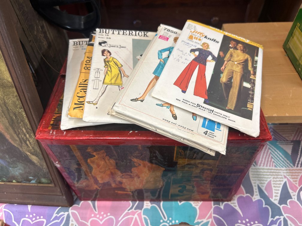Sewing Patterns and Folding Storage Caddy Box