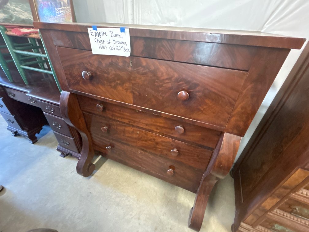 Empire Wood Four-Drawer Chest of Drawers