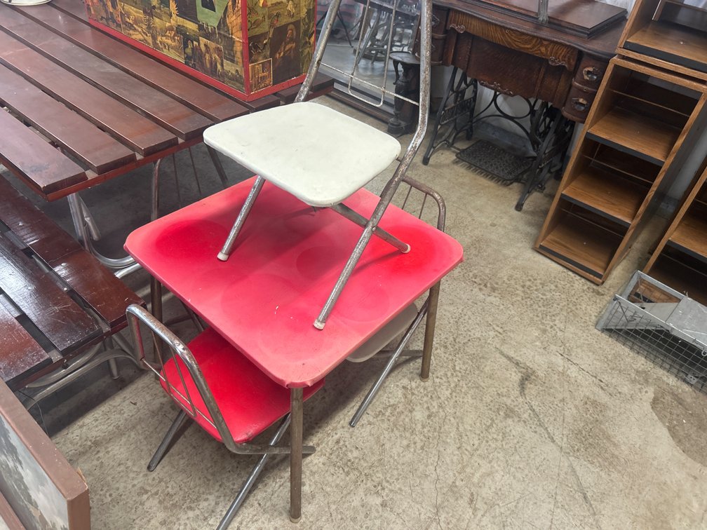 Children's Metal Folding Table and Chairs Set