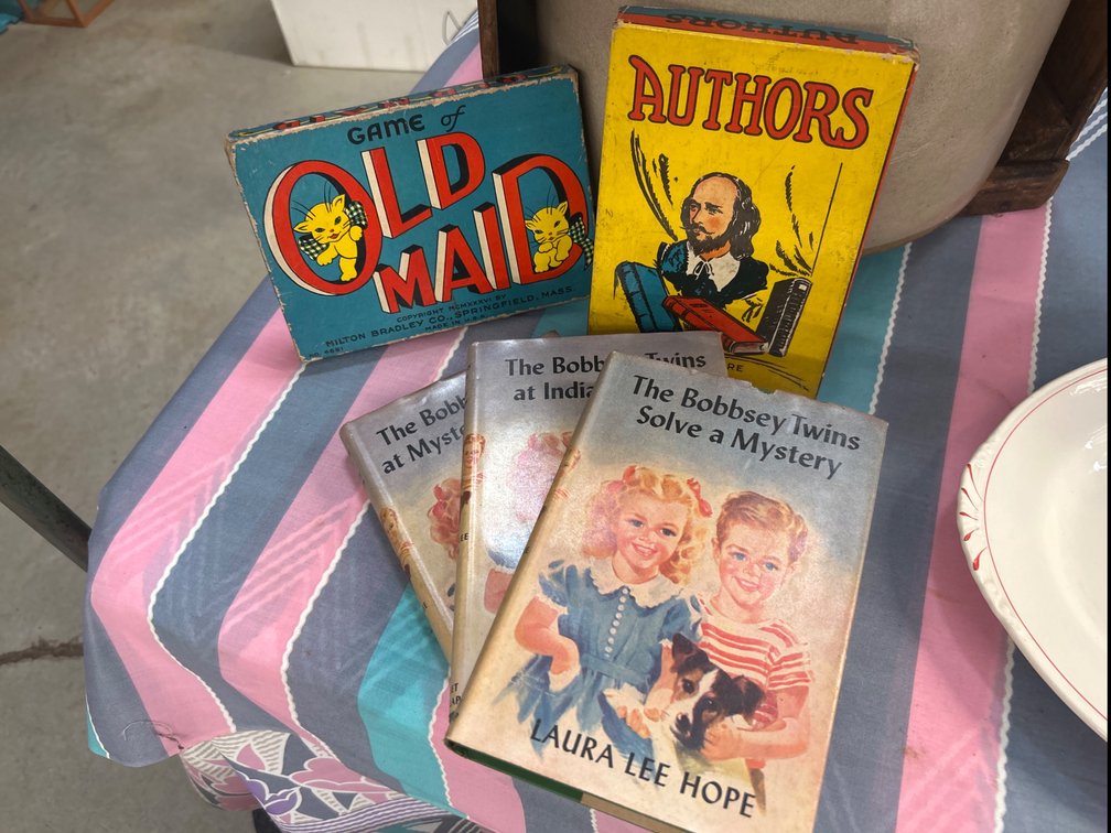 The Bobbsey Twins Hardcover Books and Card Games