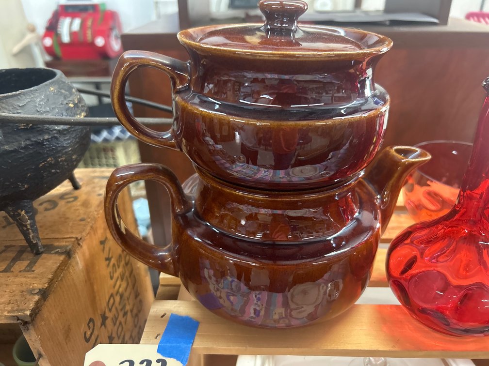 Ceramic Stacking Teapot Set
