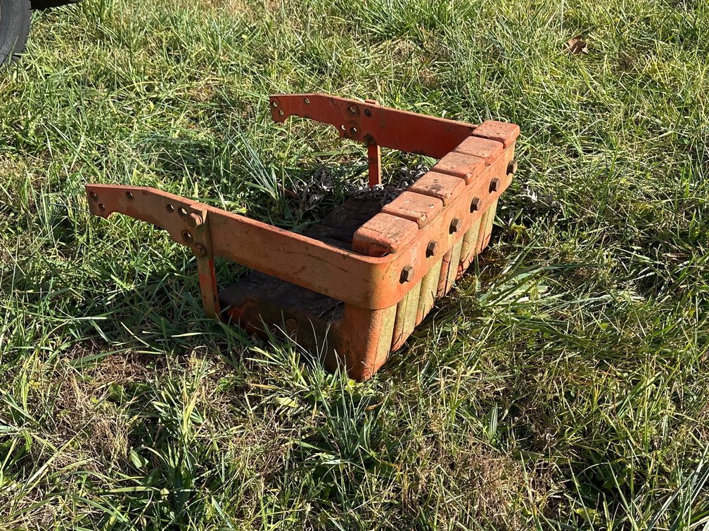 Tractor front counterweights
