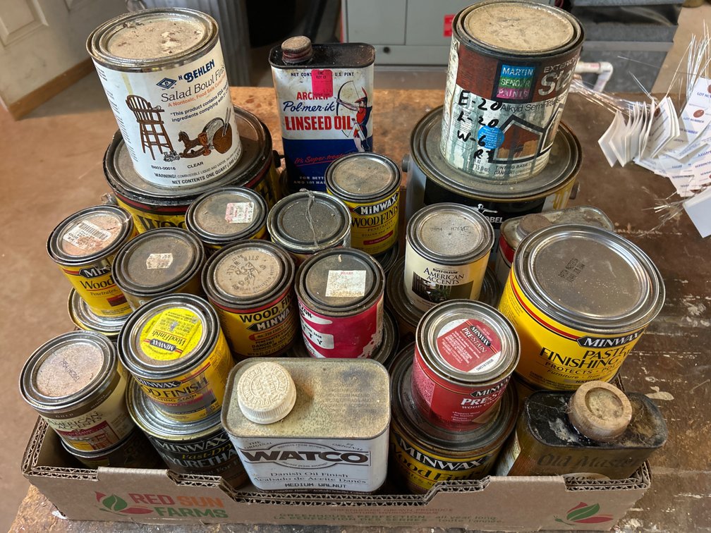 Lot of Stains and Oils