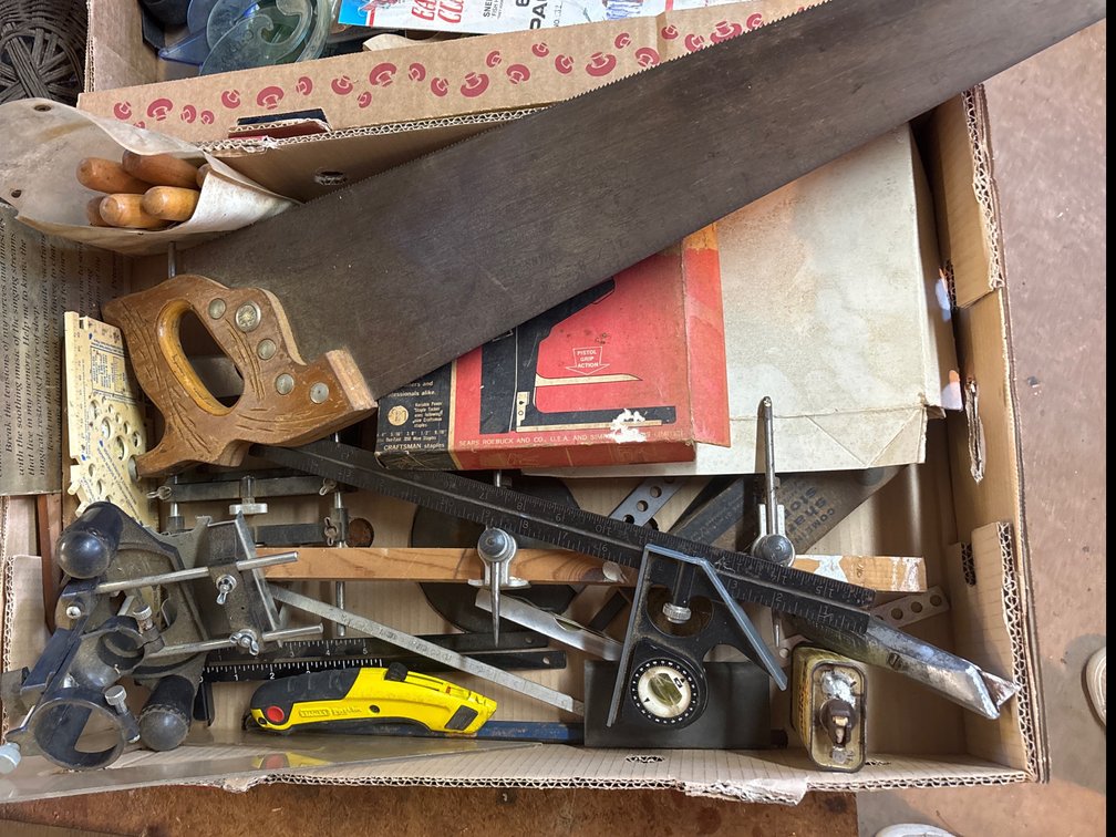 Vintage wood working tools