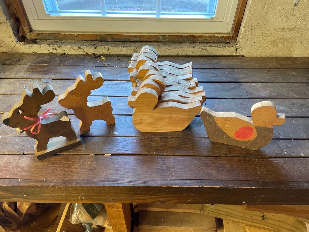 Wooden cut out figures