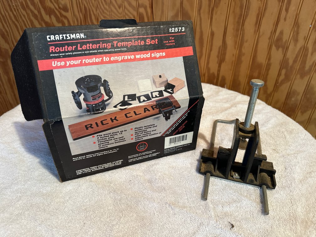 Craftsman Router Lettering set