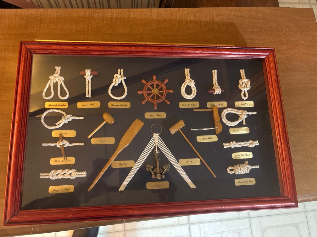 Nautical Knot Wall Art display
