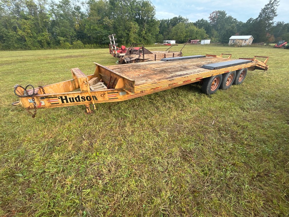 2000 Hudson 9 Ton 18’ + 5’ Equipment Trailer