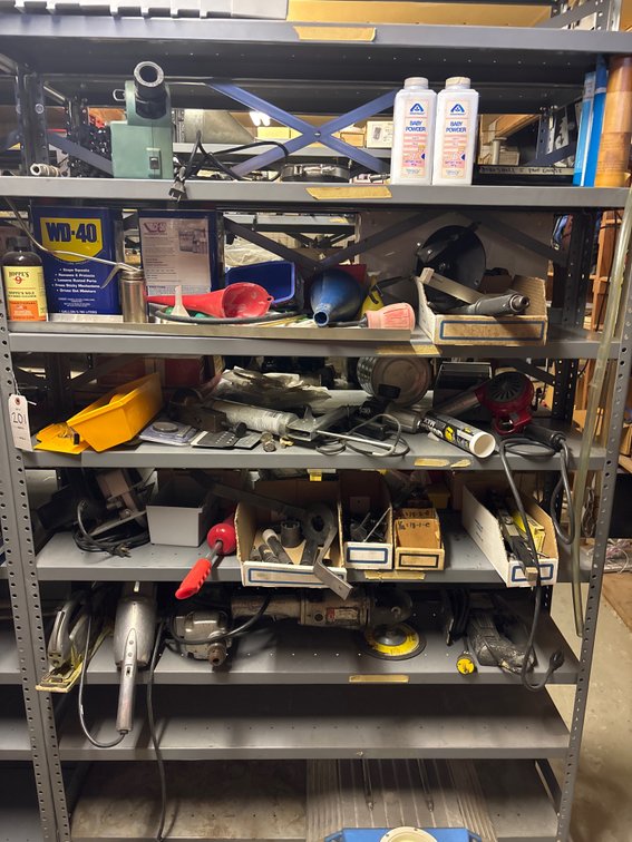 6 Shelves of Aircraft & Maintenance Items