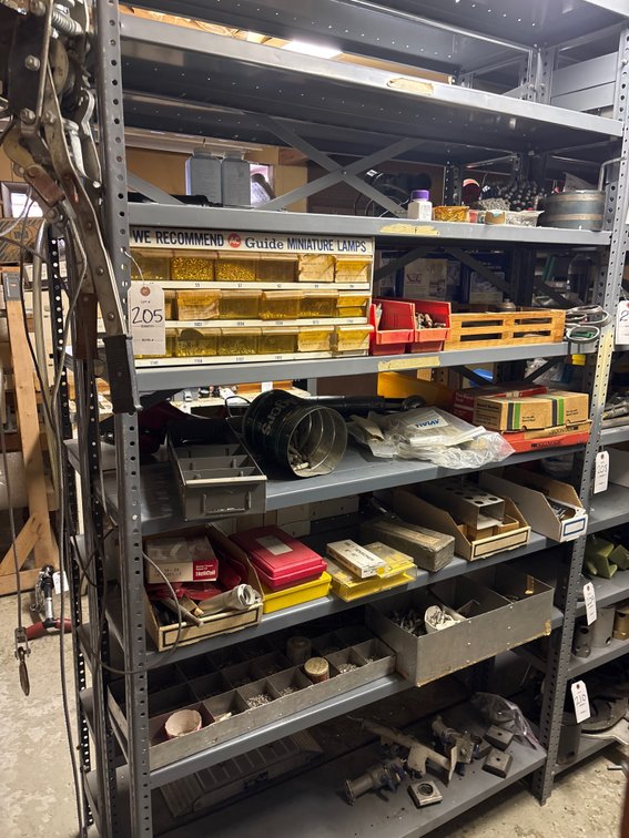 (5) Shelves of Rivet Items