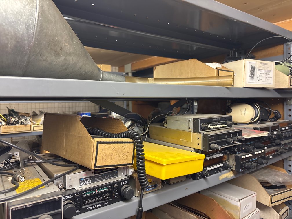 (2) Shelves Radios & Headsets