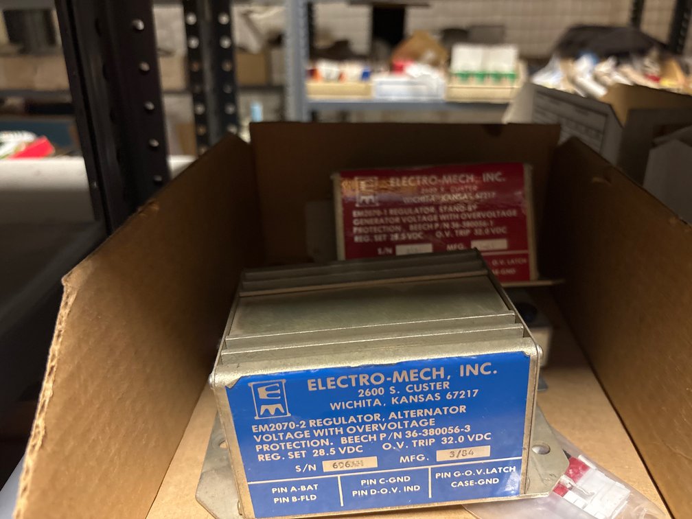 (2) Electro-Mech Voltage Regulators - As Removed