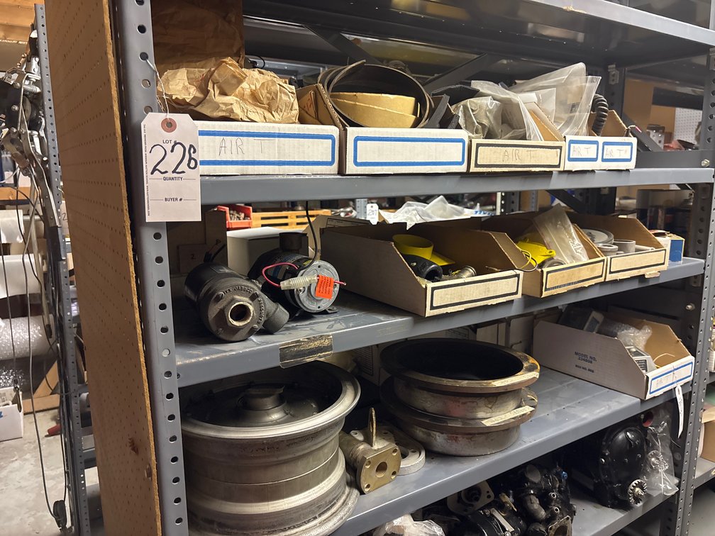 2.5 Shelves of Boxes Labeled Air Tractor