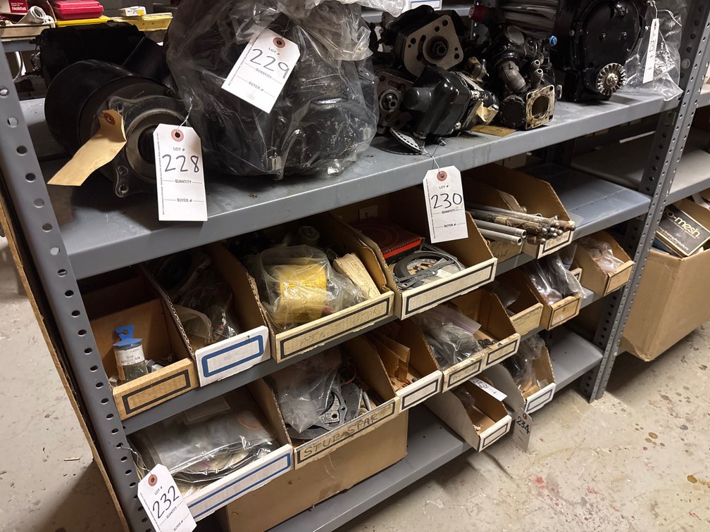 (2) Shelves P&W 985 & 1340 Parts