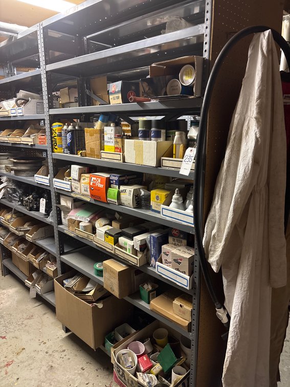 (6) Shelves of Oils & Filters