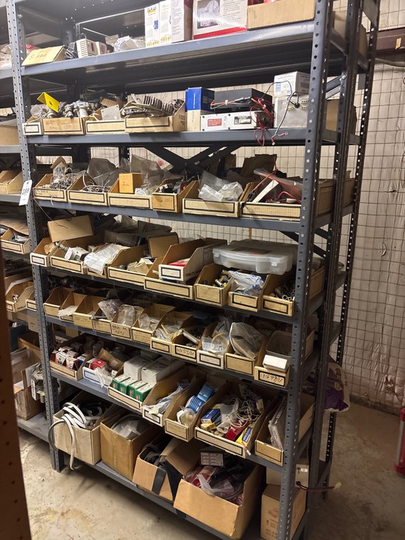 (7) Shelves Aircraft Electrical Supplies