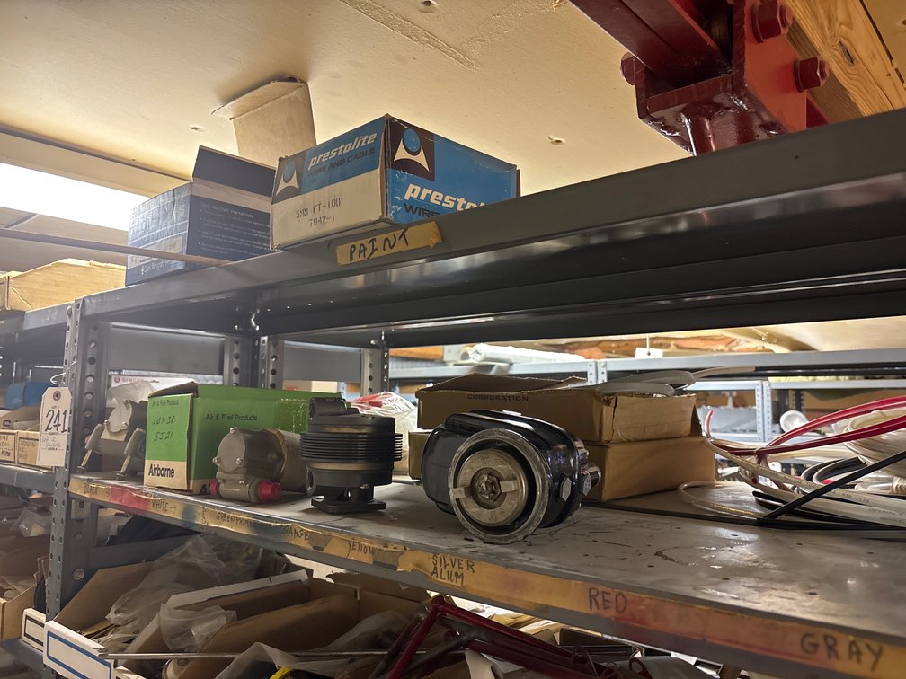(2) Shelves Aircraft Parts