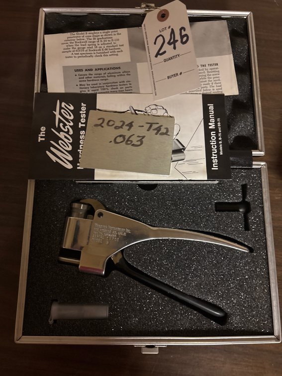 Webster Hardness Tester