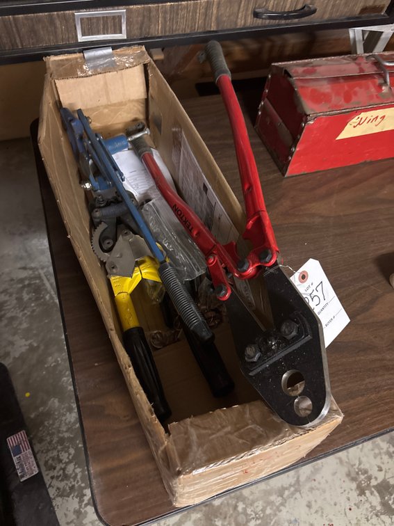 Box with Crimpers and Can Opener