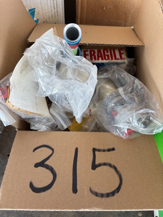 Box of Fuel Pump, Gauges & Beechcraft Parts