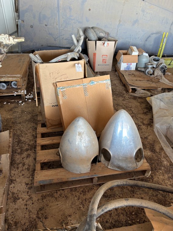 Pallet of Prop Spinners and Backing Plates