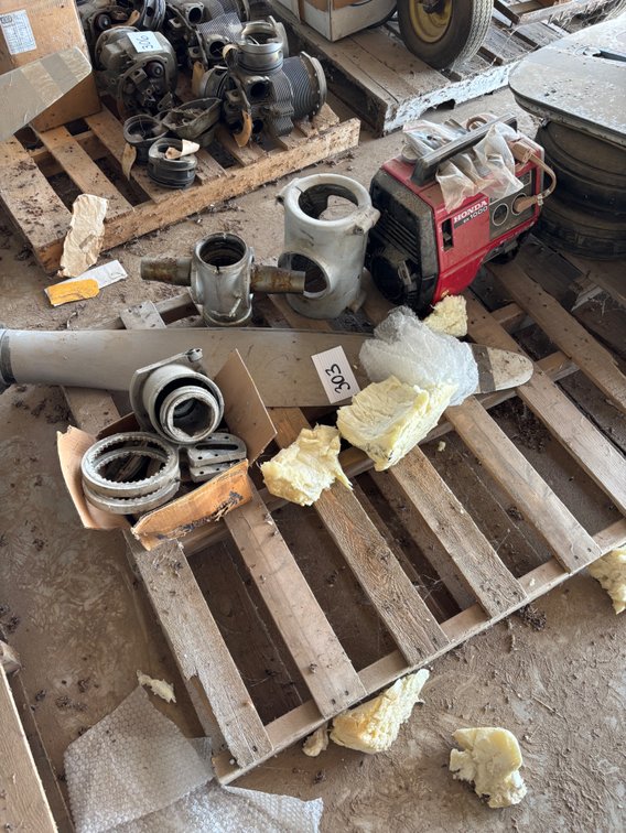 Pallet of Prop Blades and Hub Parts