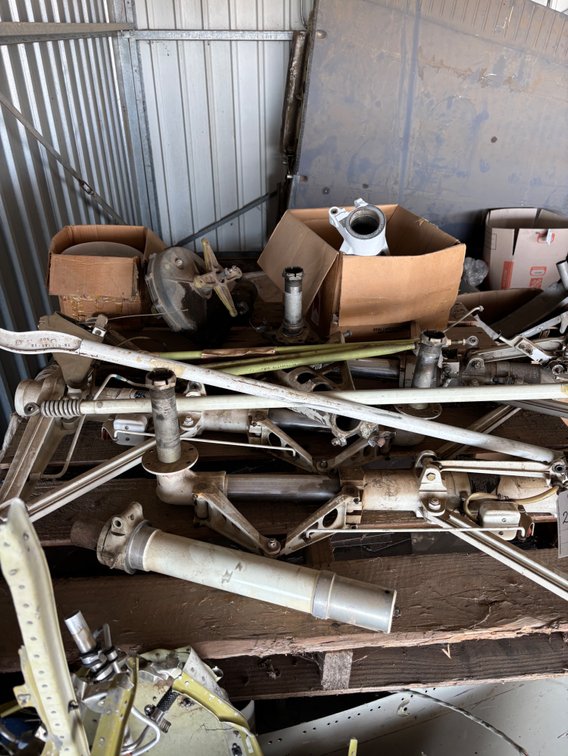 Pallet of Beechcraft Bonanza Landing Gear Parts