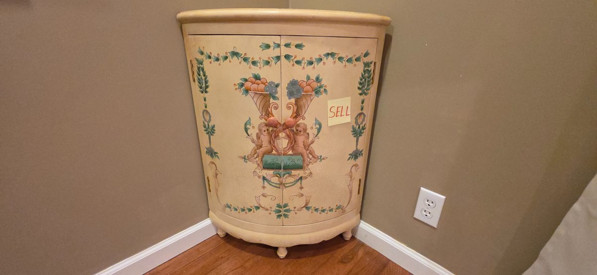 32" High Decorative Corner Cabinet