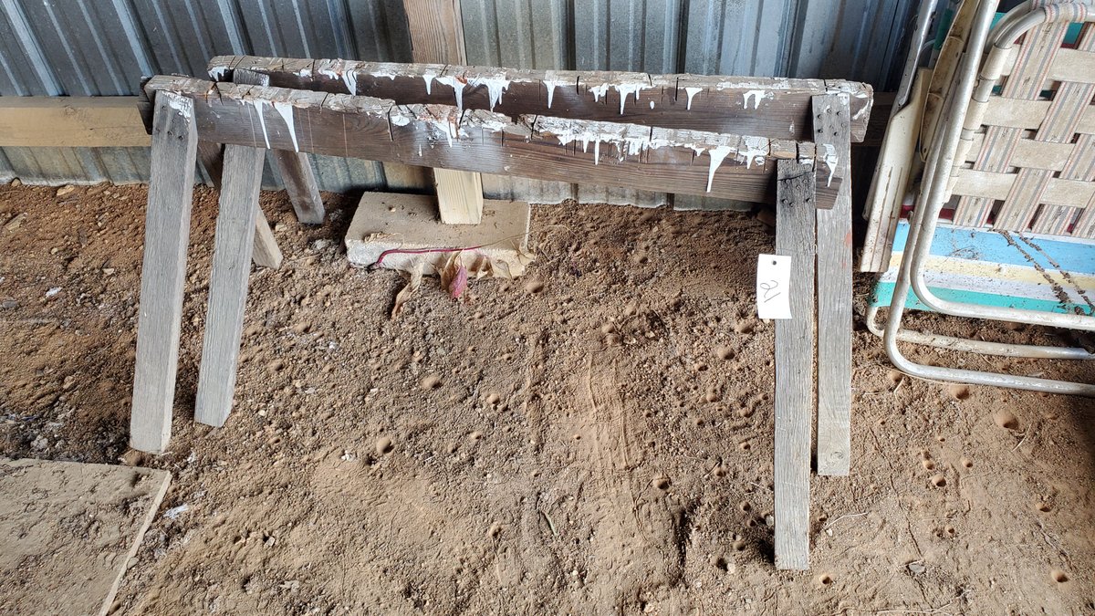 Set of Wooden Saw Horses