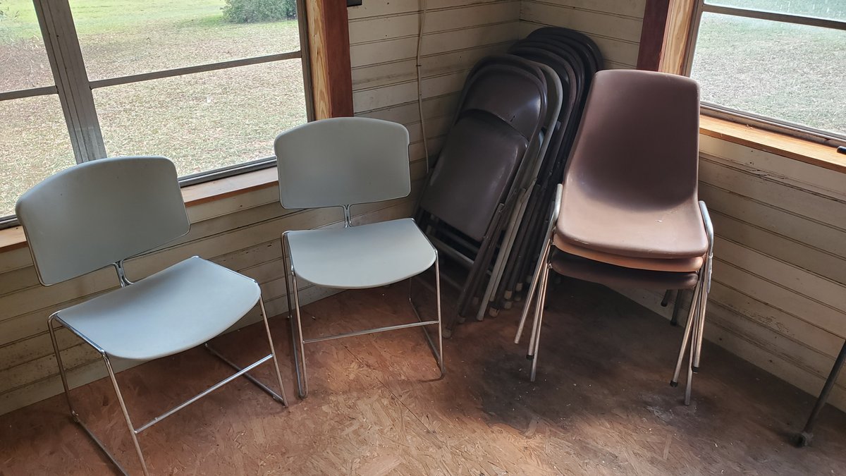 Chairs and Folding Table