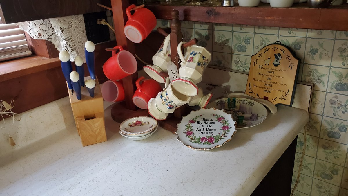 Coffee Cup and Holder (content on counter)