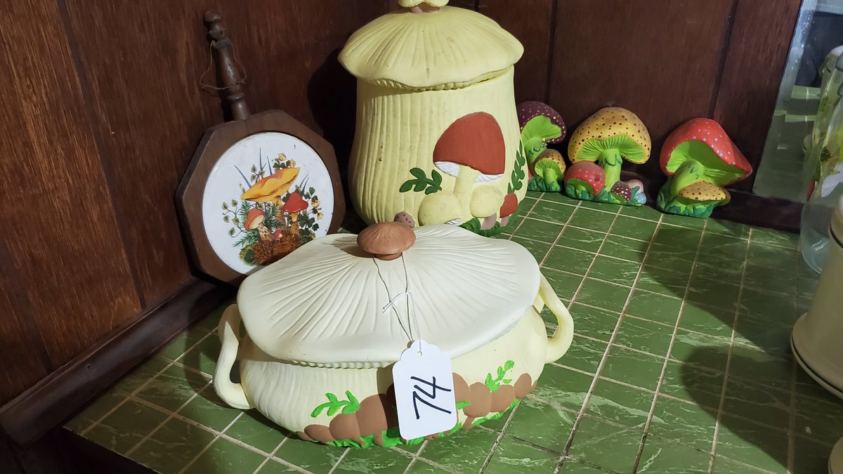 Mushroom Churn and Mushroom Casserole Dish