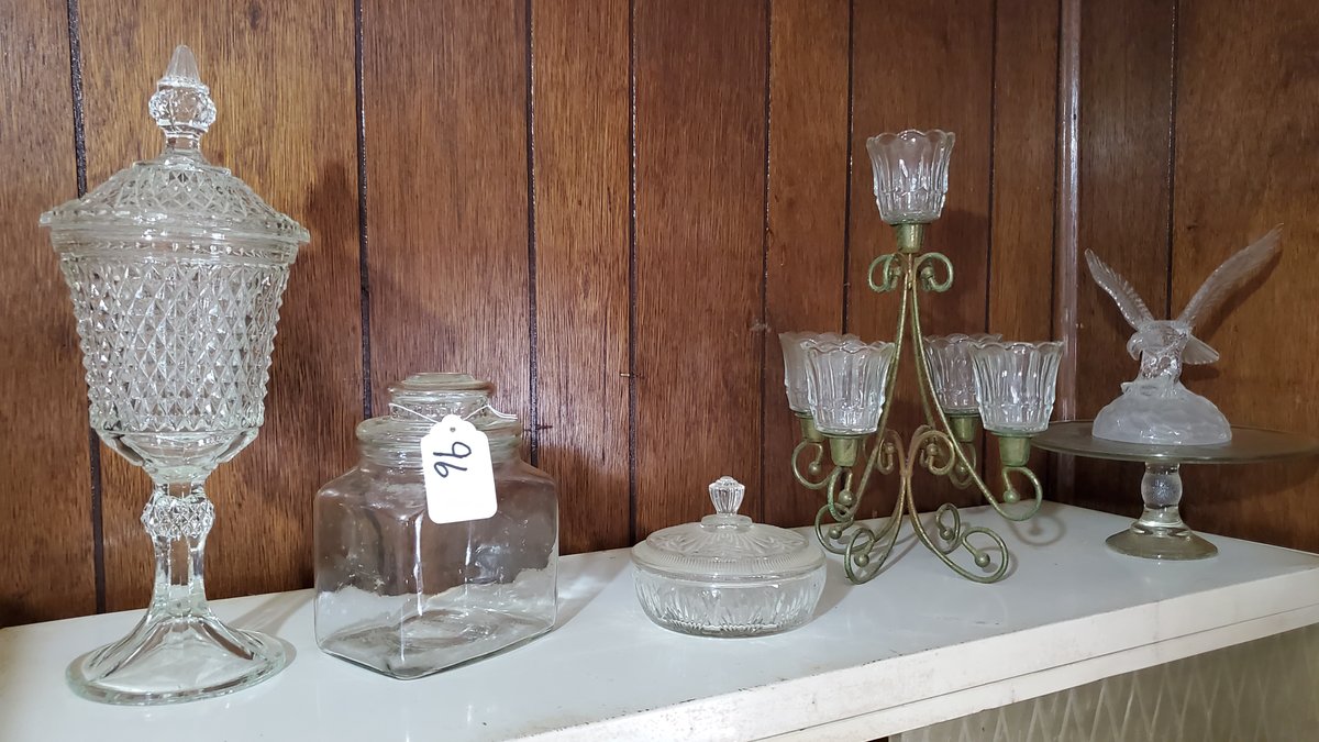 China Candy Jar and Cake Plate