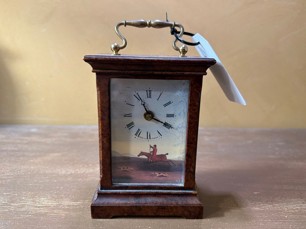 Edward Dillon Waterford miniature carriage mantel clock