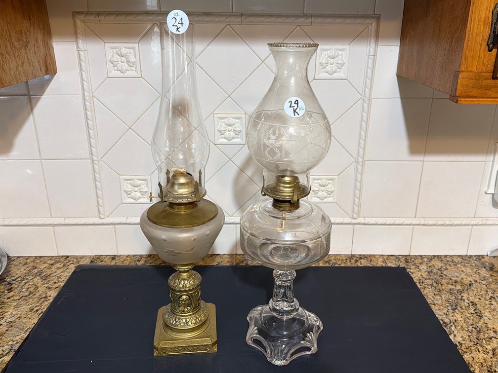 Vintage Oil Lamps Lot of 2