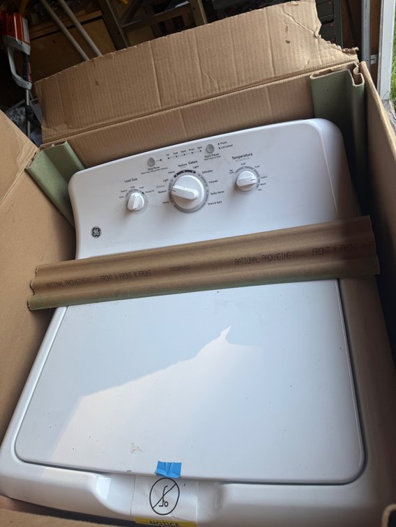New in Box GE Top Load Washer, Nice!