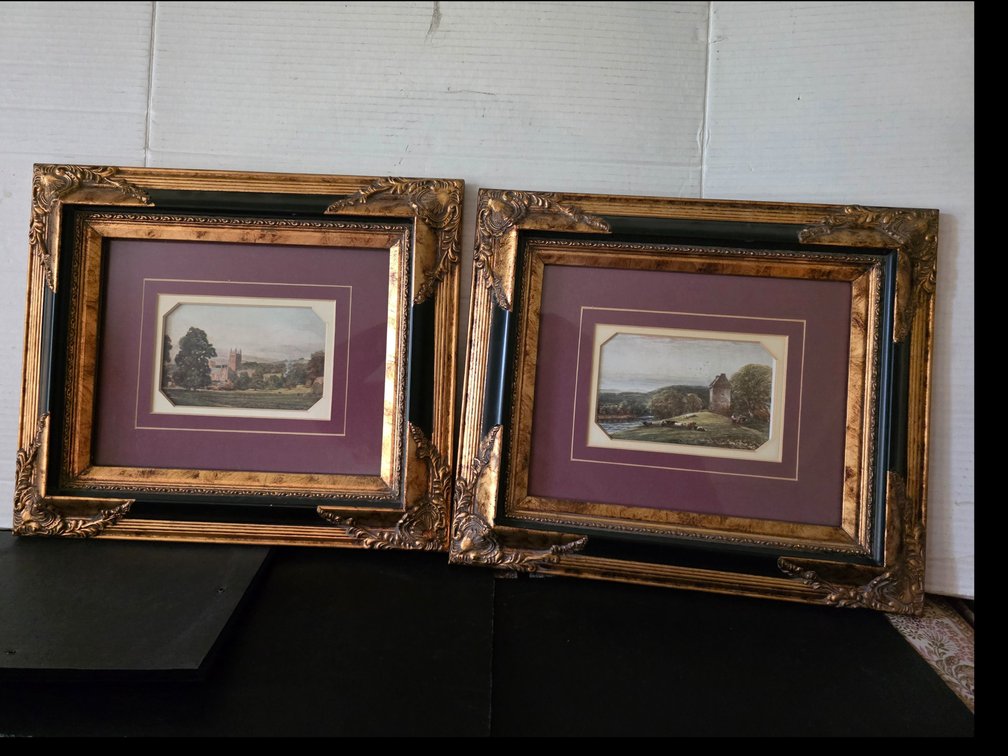 Franed and Matted   Prints, Hollow's Tower : Wells in the Field