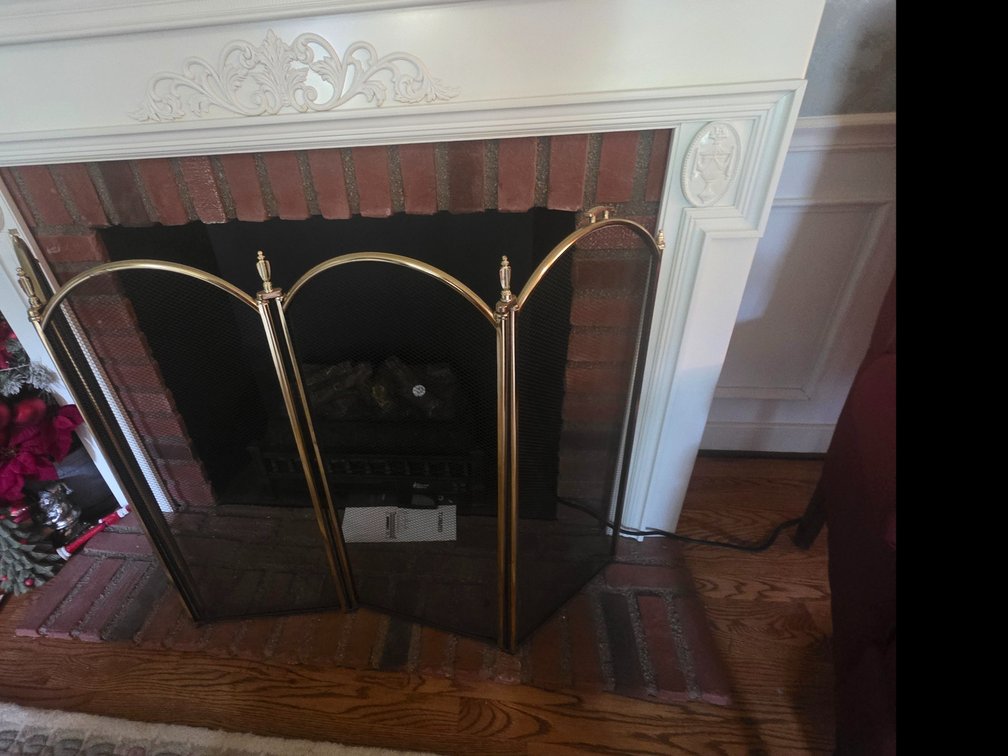 Brass  and Metal Fire Place Screen