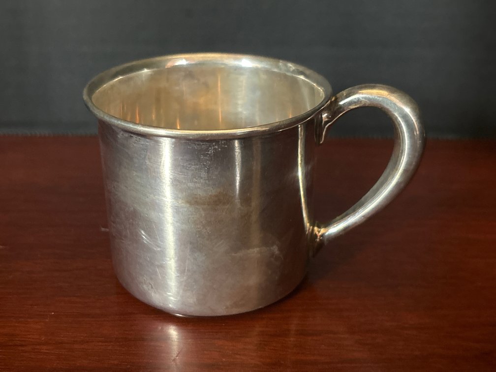 Sterling baby cup; 2.4 oz