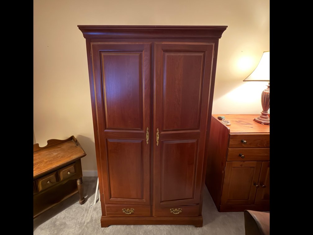 Cherry wood Wardrobe Armoire