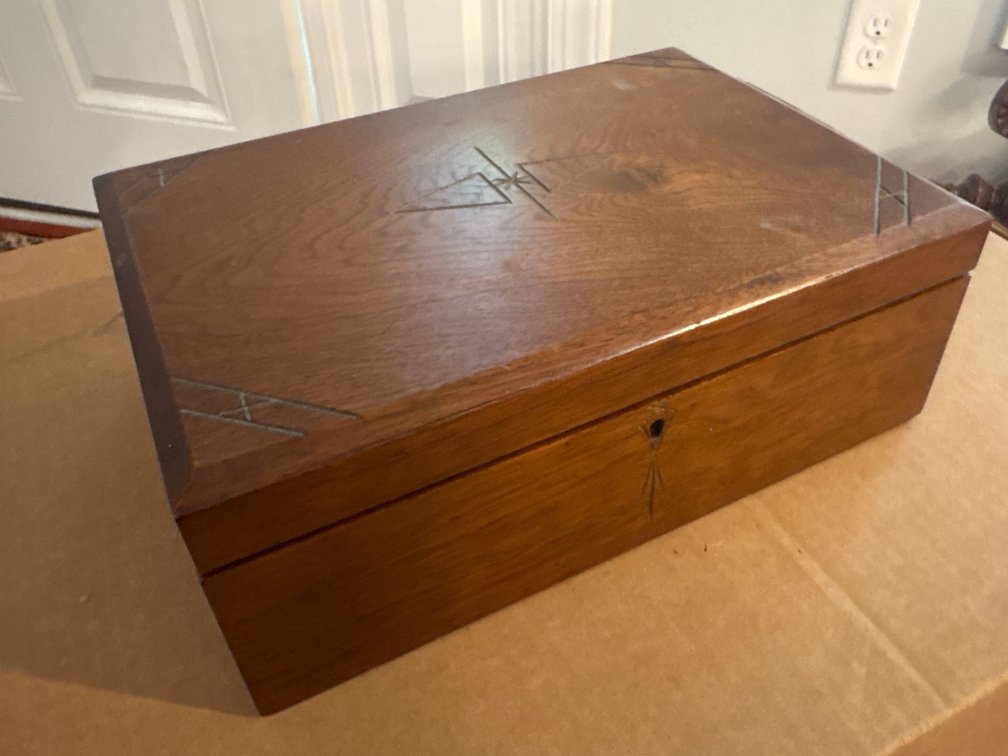 Folding Portable Wooden Writing Slope Desk Box