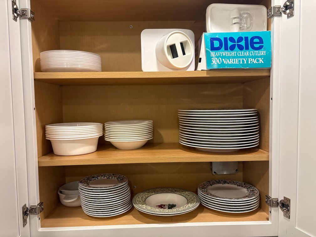 Cabinet Lot (plates, etc) 2 cabinets