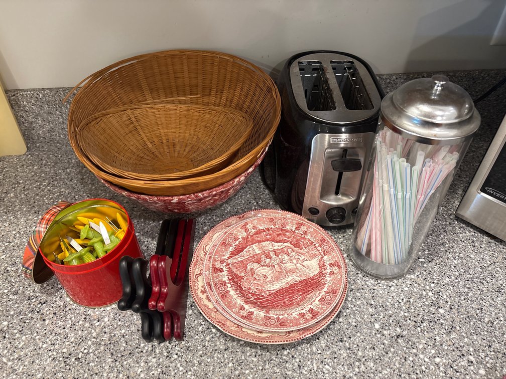 Toaster Oven & Basket Lot