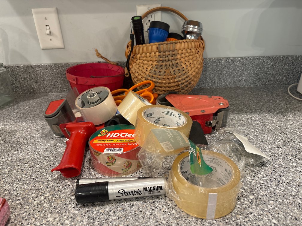 Tape, Flashlight, Etc.