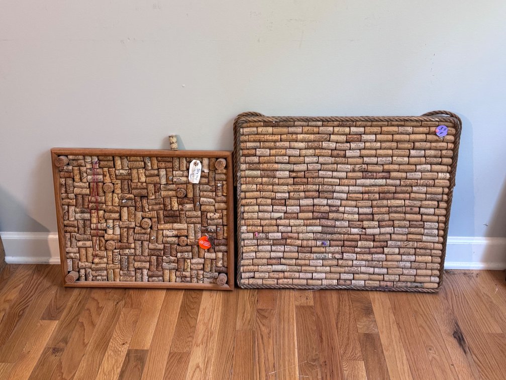 Cork Board Custom/Hand Made Wine Bottle Corks x2