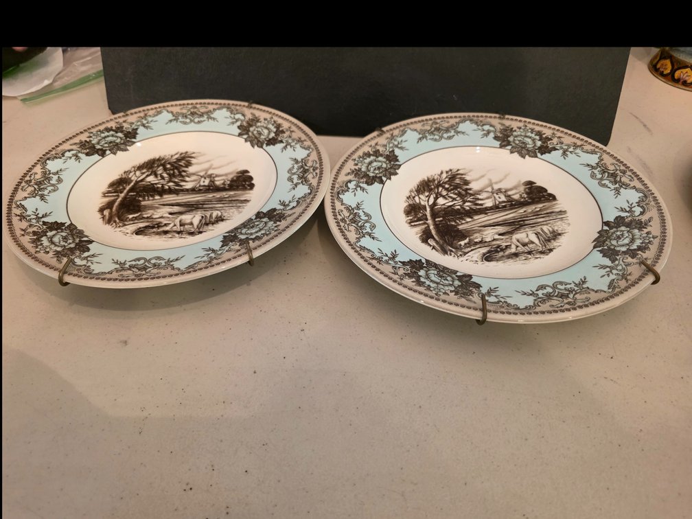 Johnson & Brothers River Scene Decor Plates