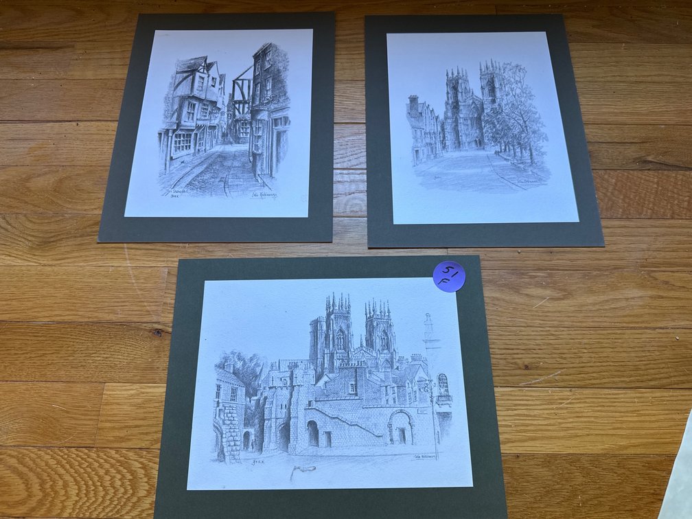 Wall Art York England Signed Colin Williamson Prints