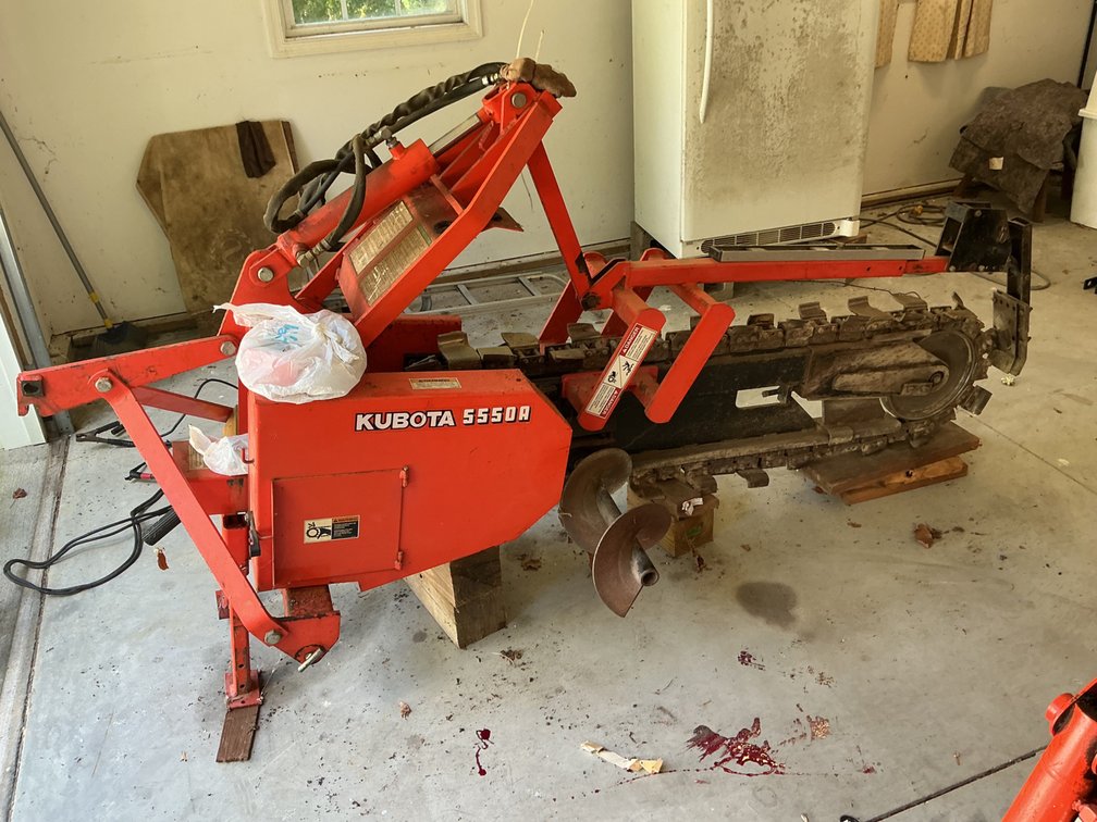 Kubota 5550A 3 Point Trencher
