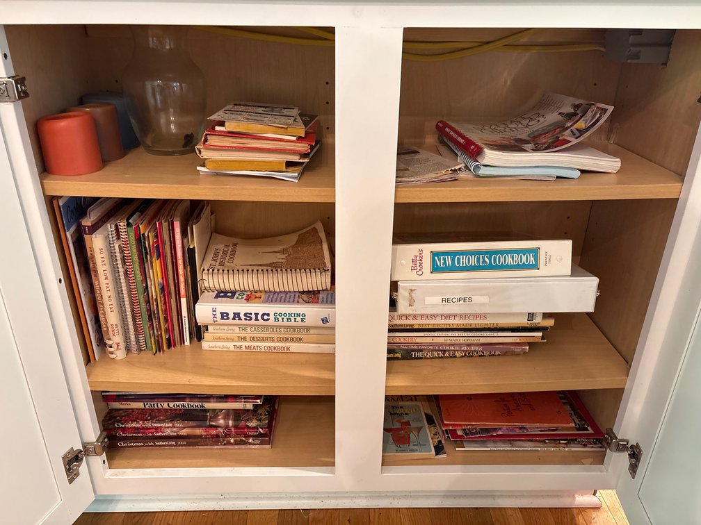 Cabinet Contents Cookbook Lot