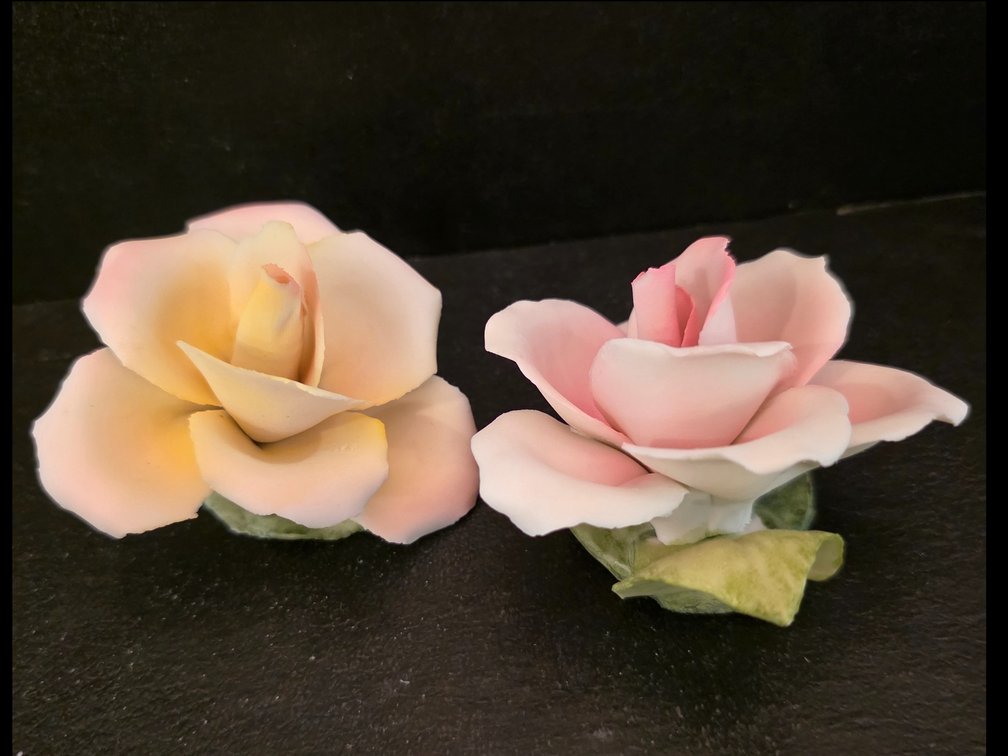 Capodimonte Napoleon Rose Fine Porcelain Flower ~ Made in Italy